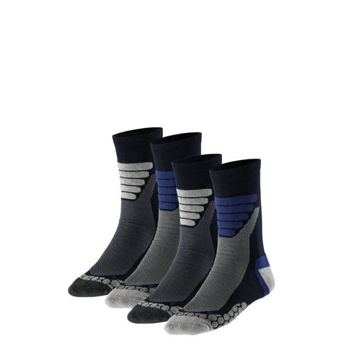 Xtreme wandelsokken - set van 4 zwart/blauw afbeelding