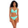 Freya bikinibroekje Ibiza Waves met textuur turquoise