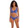 Freya niet-voorgevormde beugel bikinitop Jewel Cove met ruches blauw