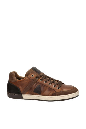 Willis  leren sneakers cognac