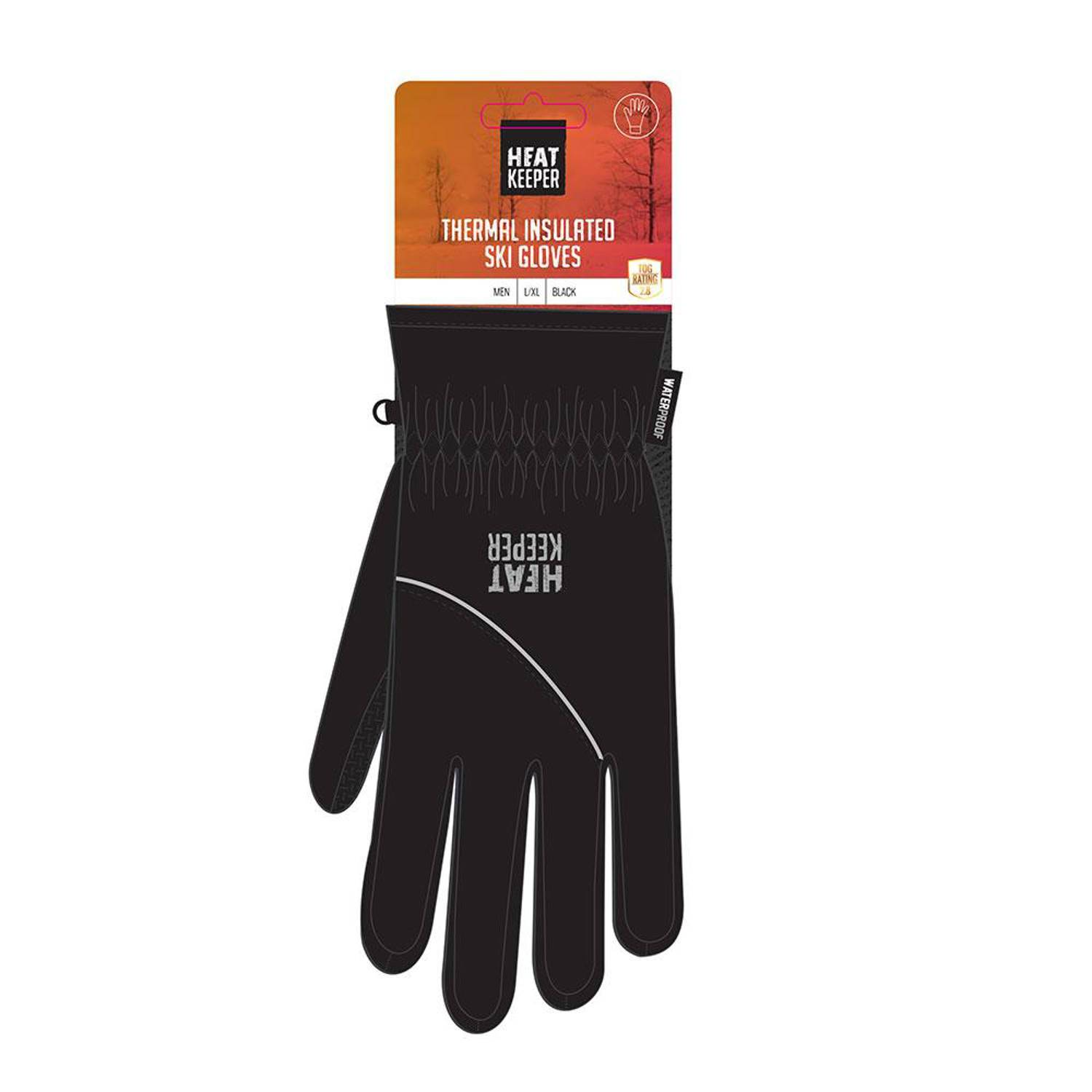 Heatkeeper skihandschoenen zwart