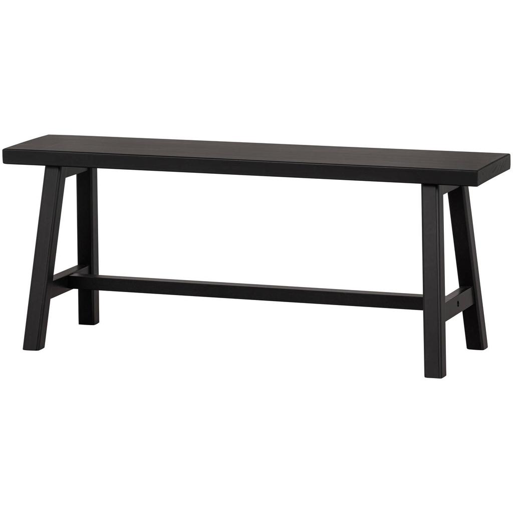 WOOOD WOOOD Imme Bankje - Grenen - Zwart - 45x110x35