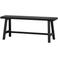 WOOOD WOOOD Imme Bankje - Grenen - Zwart - 45x110x35