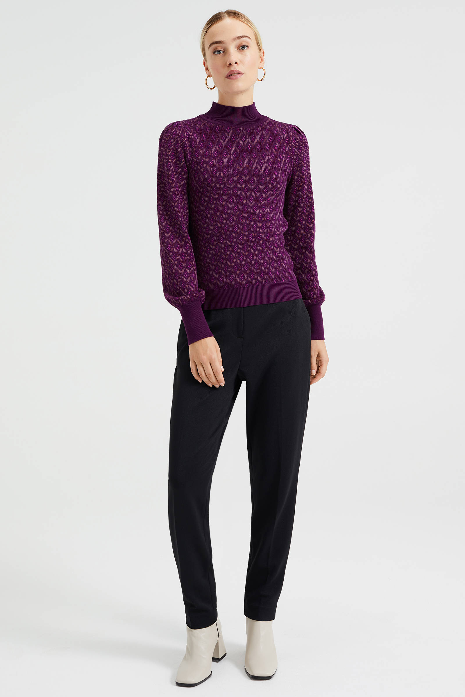 Trui aubergine dames sale