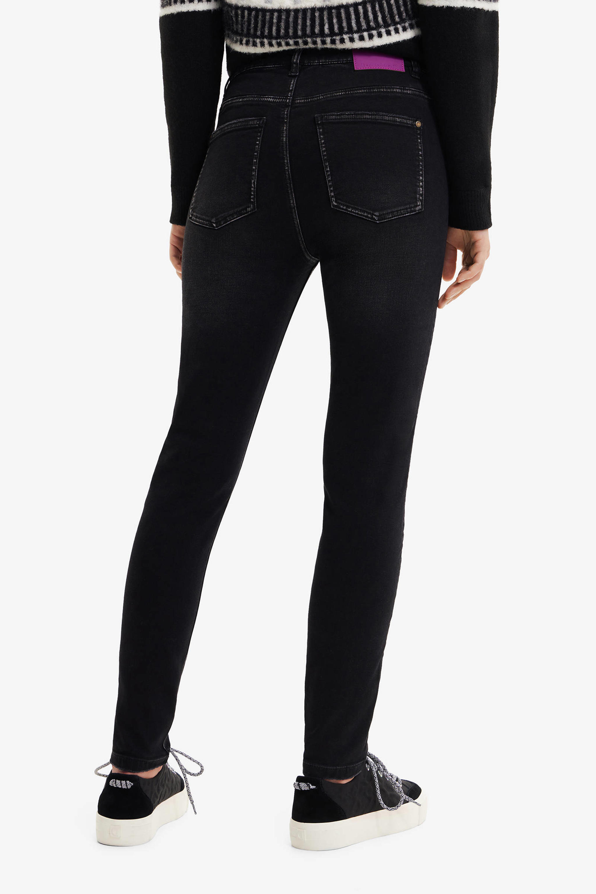 Desigual skinny jeans zwart kopen? in huis wehkamp