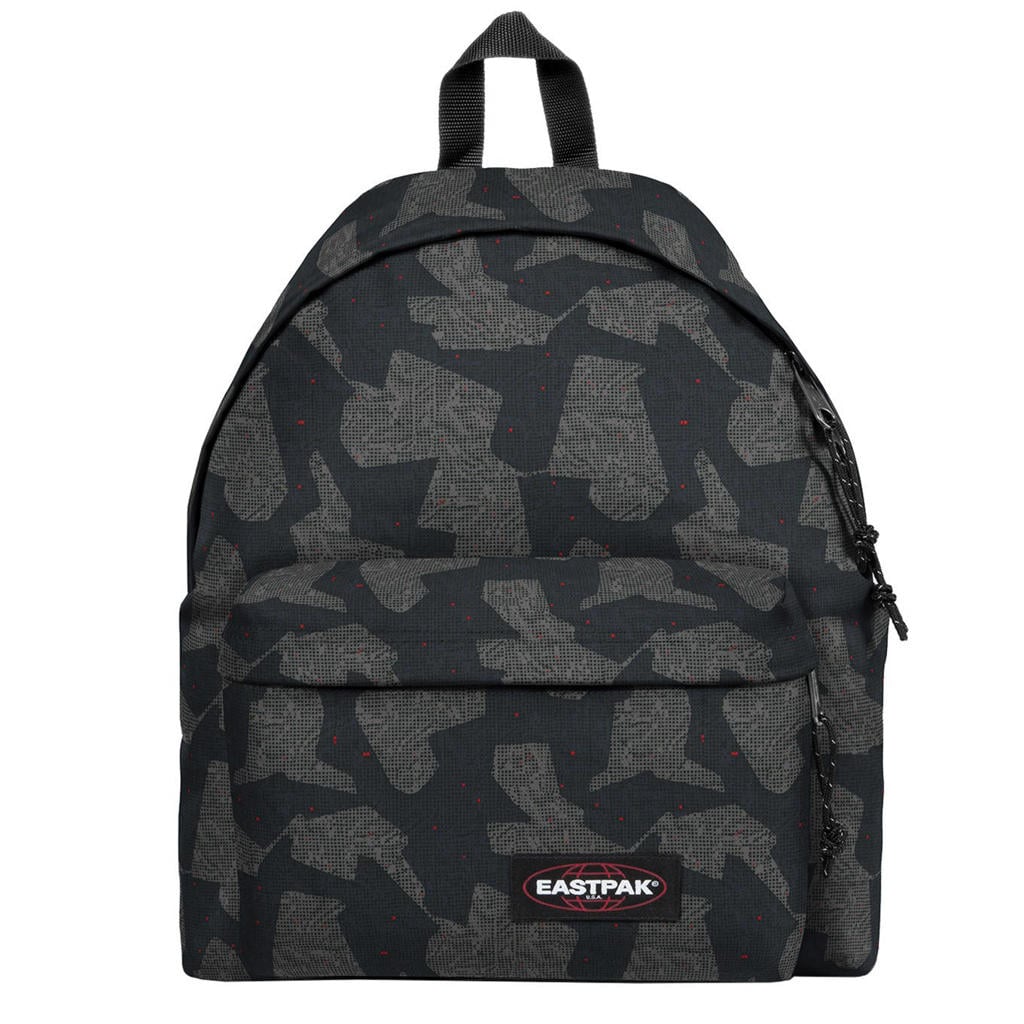 Eastpak rugzak Padded Pak'r met camouflageprint zwart/grijs