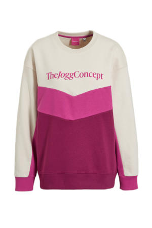 sweater roze/ecru