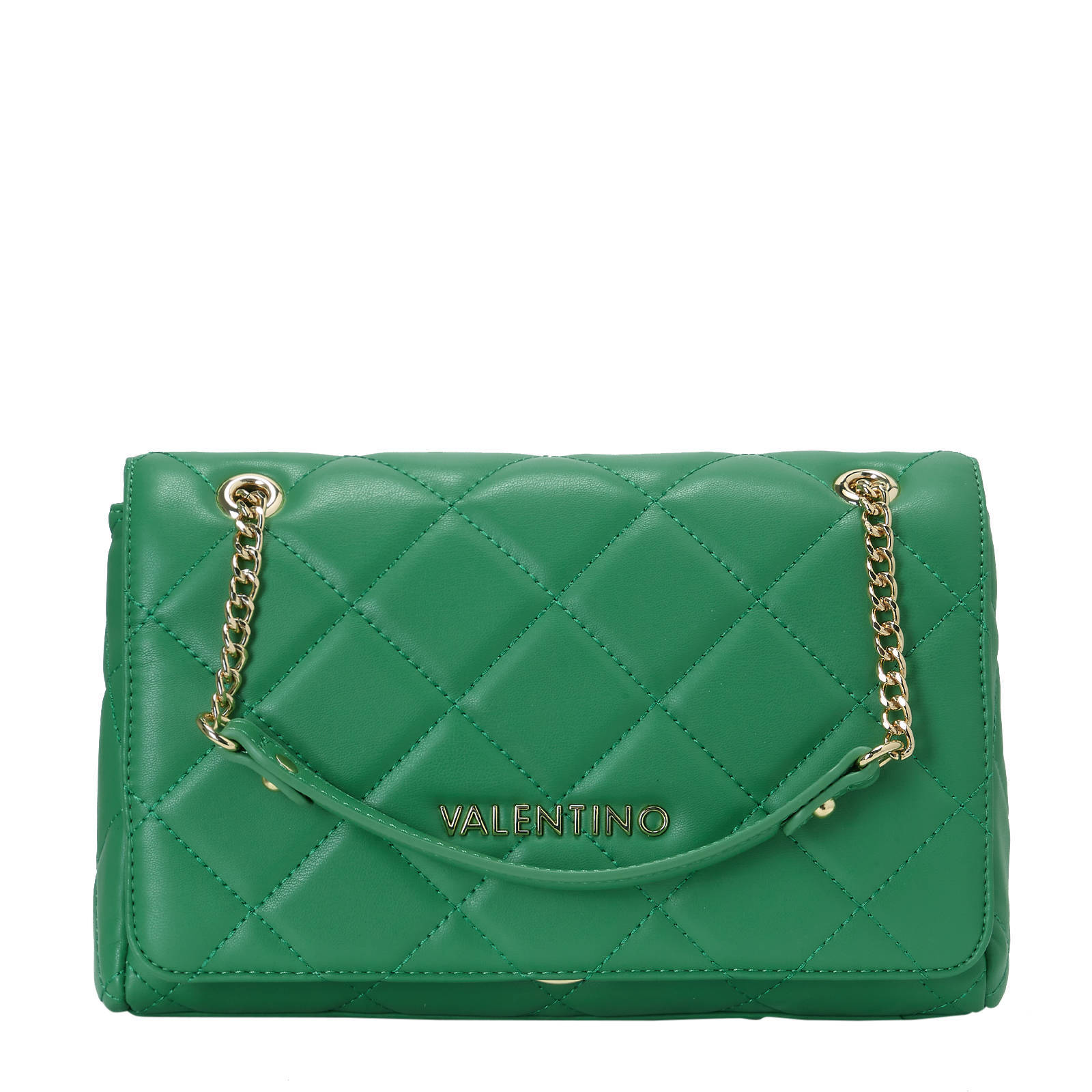 Valentino Bags doorgestikte crossbody tas Ocarina groen wehkamp