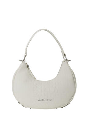  schoudertas Coconut met crocoprint ecru