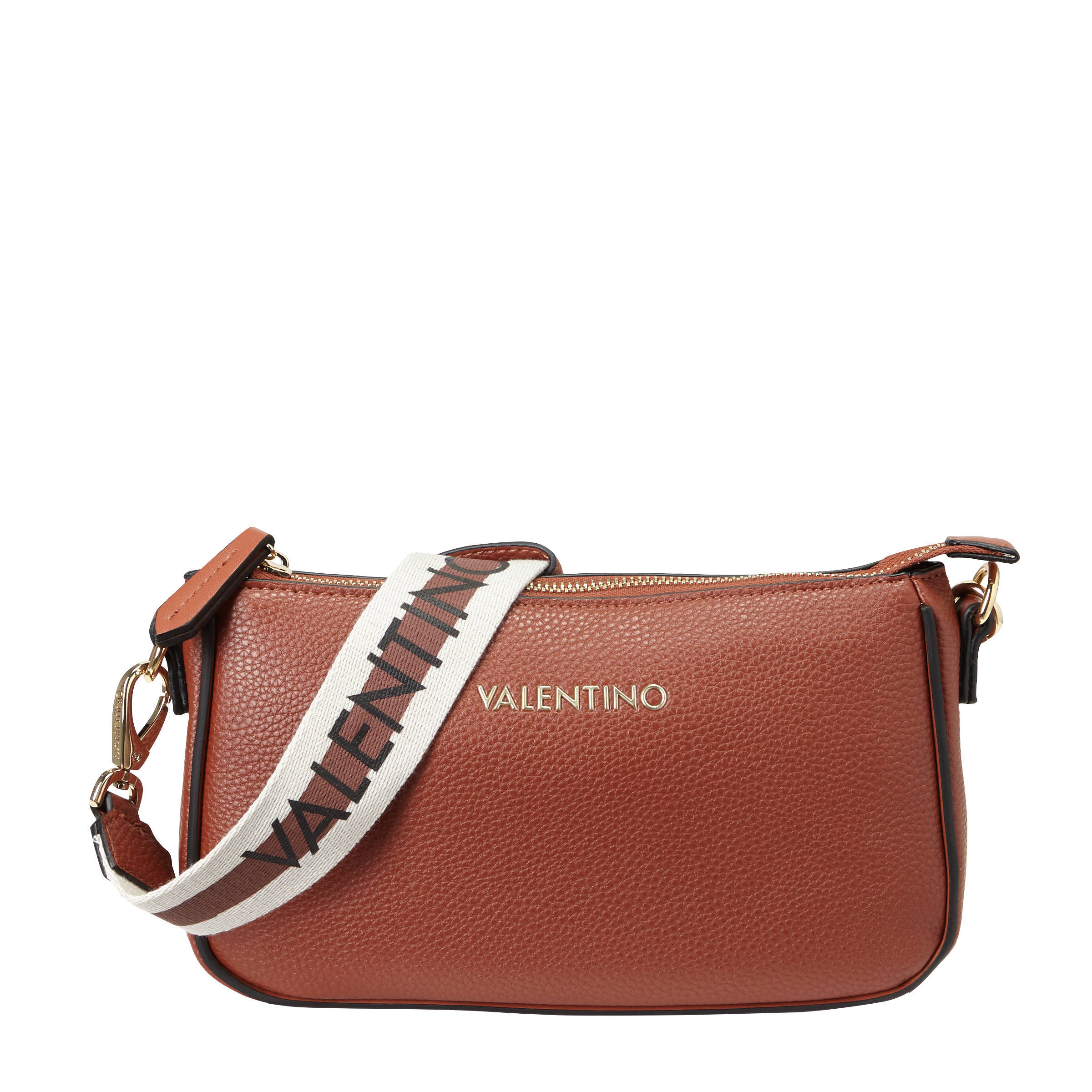 Valentino Bags crossbody tas Swim met logotaping bruin wehkamp