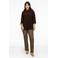 YOEK top van travelstof DOLCE bruin