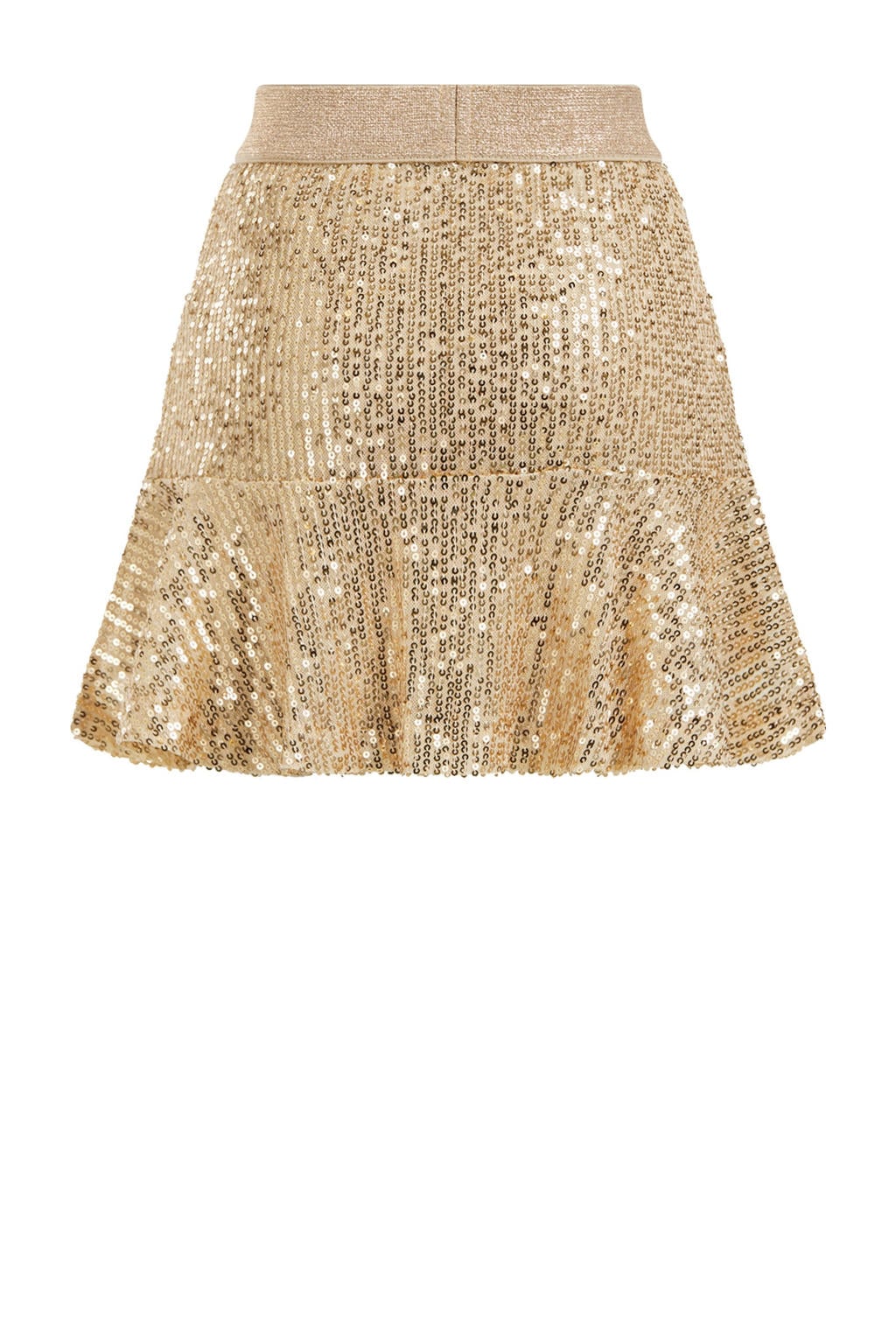 WE Fashion rok met pailletten donkergroen WE Fashion rok met pailletten donkergroen