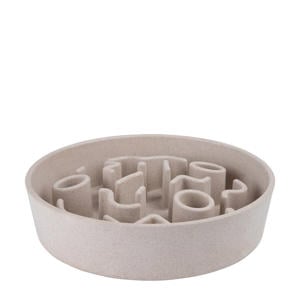 hondenvoerbak BAMBOO Dog Slow Feeder - ø 21 cm - Merengue