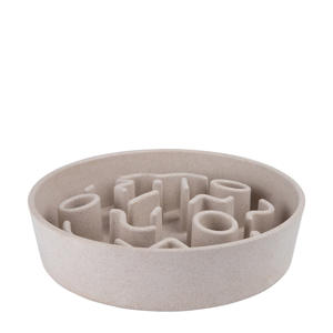 hondenvoerbak BAMBOO Dog Slow Feeder - ø 21 cm - Merengue