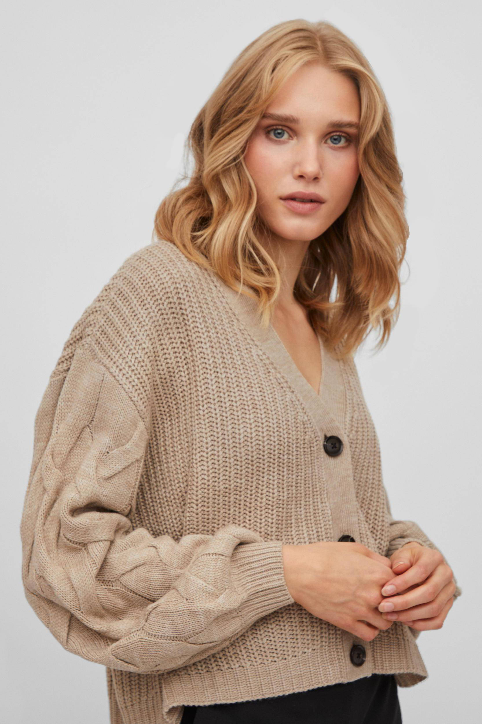 Premium katoenen vest voor lente en herfst losse gebreide katoenen trui licht wikkel vest Kleding Dameskleding Sweaters Vesten 