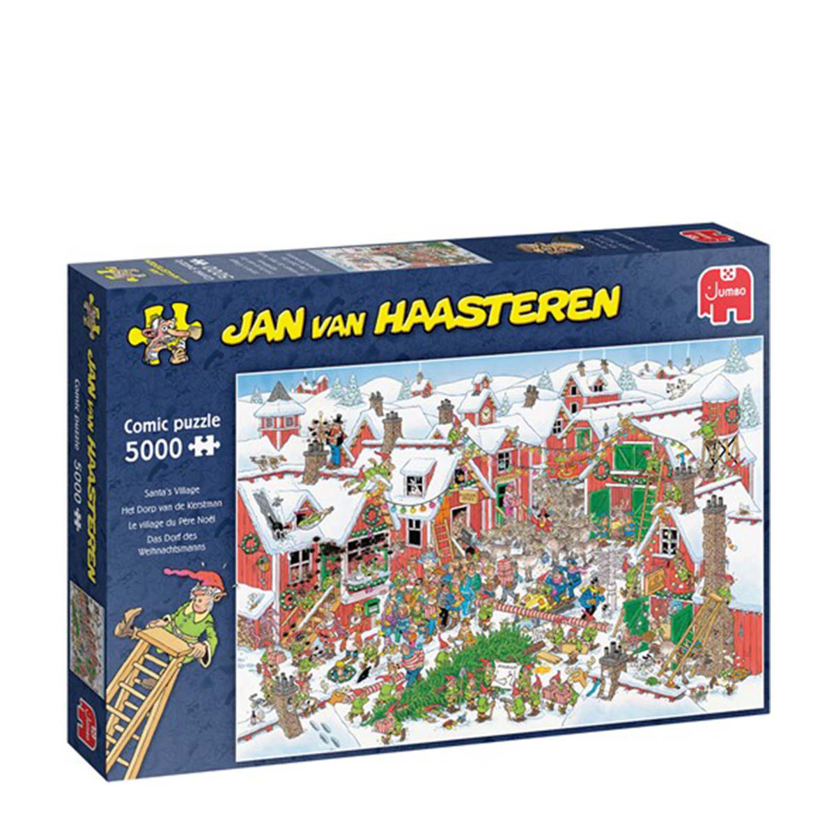 Ik geloof Kruiden Sta in plaats daarvan op Jan van Haasteren Het dorp van de Kerstman legpuzzel 5000 stukjes | wehkamp