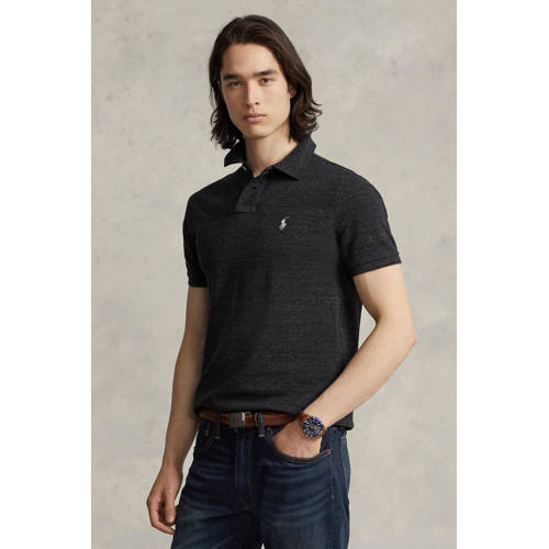 POLO Ralph Lauren slim fit polo antraciet afbeelding