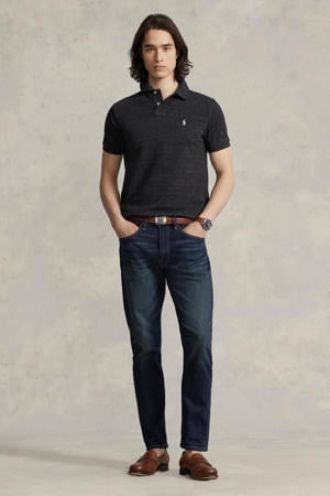 slim fit polo antraciet