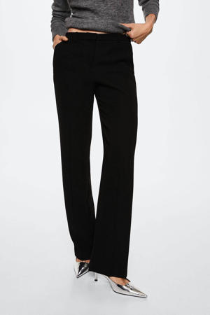 straight fit pantalon zwart