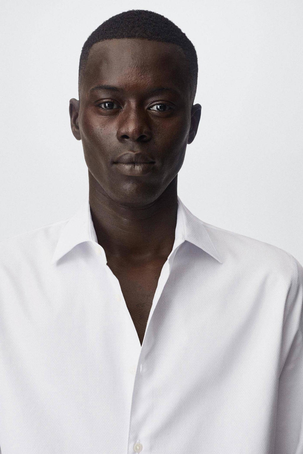 Mango Man slim fit overhemd wit wehkamp