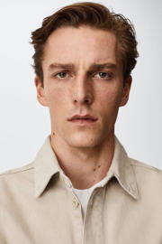 thumbnail: Mango Man regular fit overshirt beige