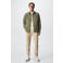 Mango Man regular fit overshirt khaki