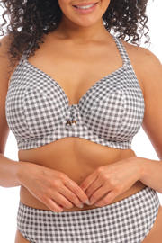 thumbnail: Elomi voorgevormde beugel bikinitop Checkmate grijs/wit