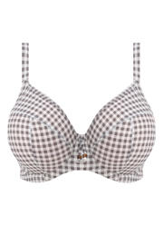 thumbnail: Elomi voorgevormde beugel bikinitop Checkmate grijs/wit