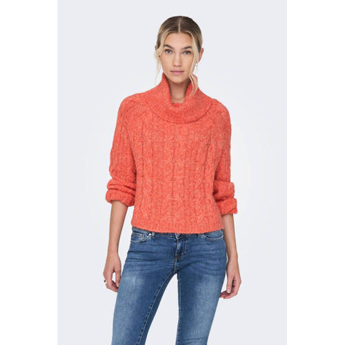 ONLY ONLNEW CHUNKY jumpers in orange wool