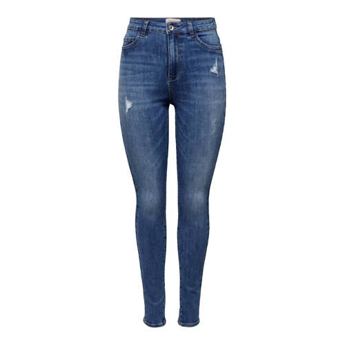 ONLY high waist skinny jeans ONLRAIN-WAUW dark denim