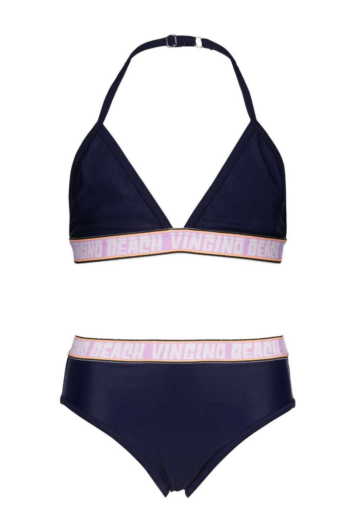 Dynamiek eb verkoper Vingino triangel bikini Zorina donkerblauw | wehkamp