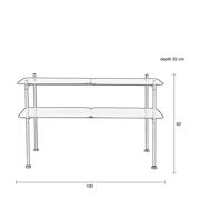 thumbnail: Zuiver River rechthoekige sidetable - oceaanblauw