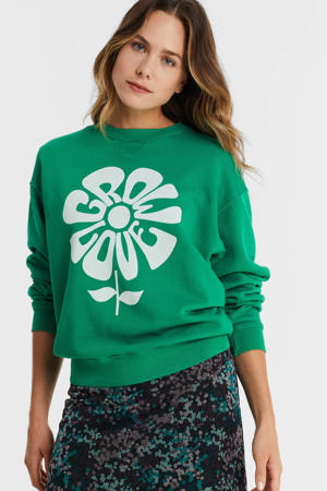 sweater van biologisch katoen groen
