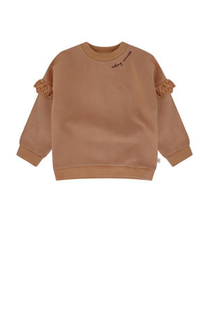 sweater Giselle met ruches oudroze
