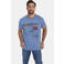 Jan Vanderstorm T-shirt SÖLVE Plus Size lichtblauw