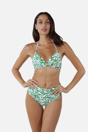 omslag bikinibroekje Sula groen/wit