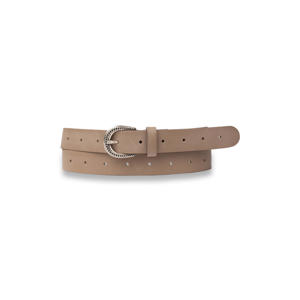 leren riem taupe