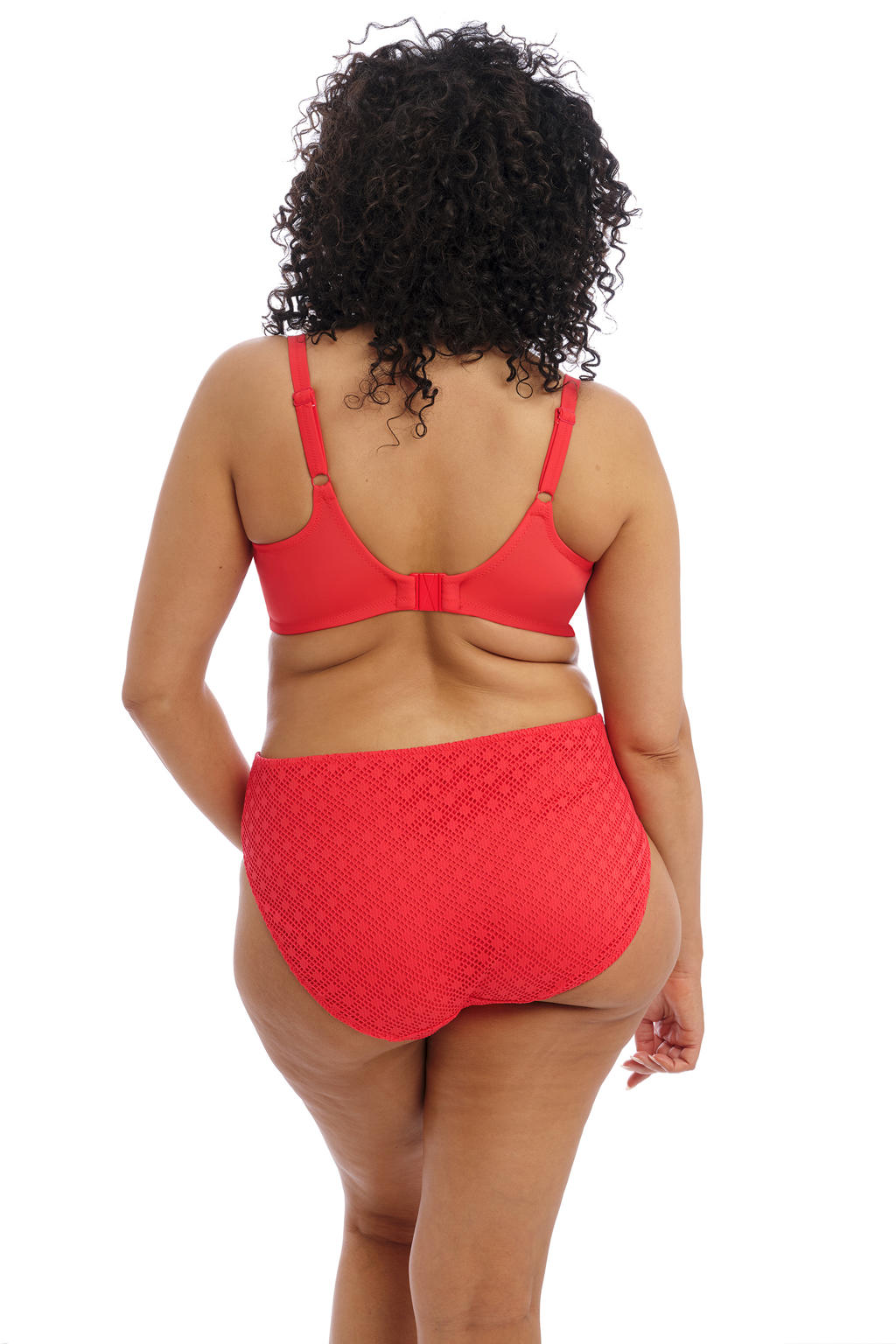 Elomi +size crochet beugel bikinitop Bazaruto rood