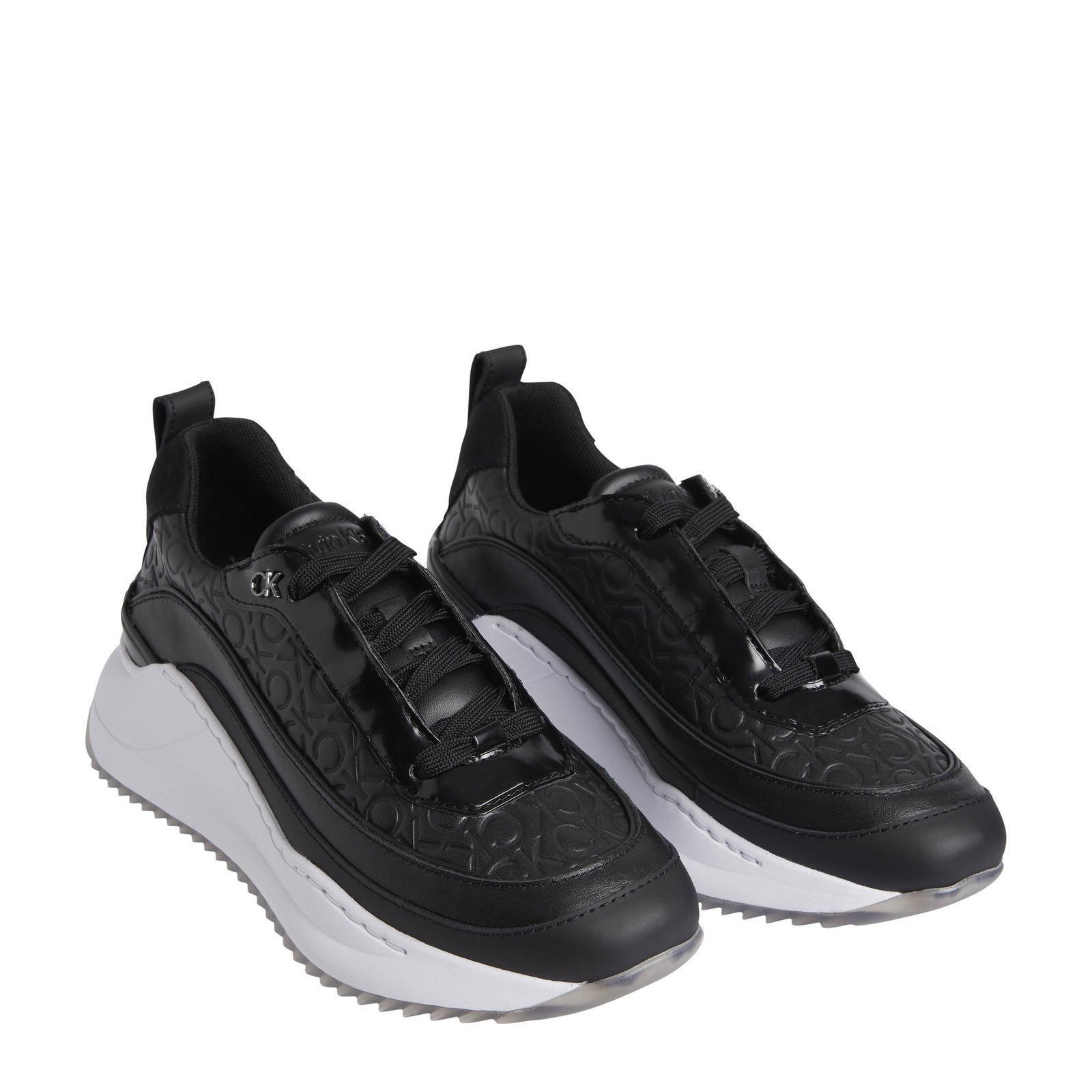 Leren chunky sneakers calvin klein hot sale