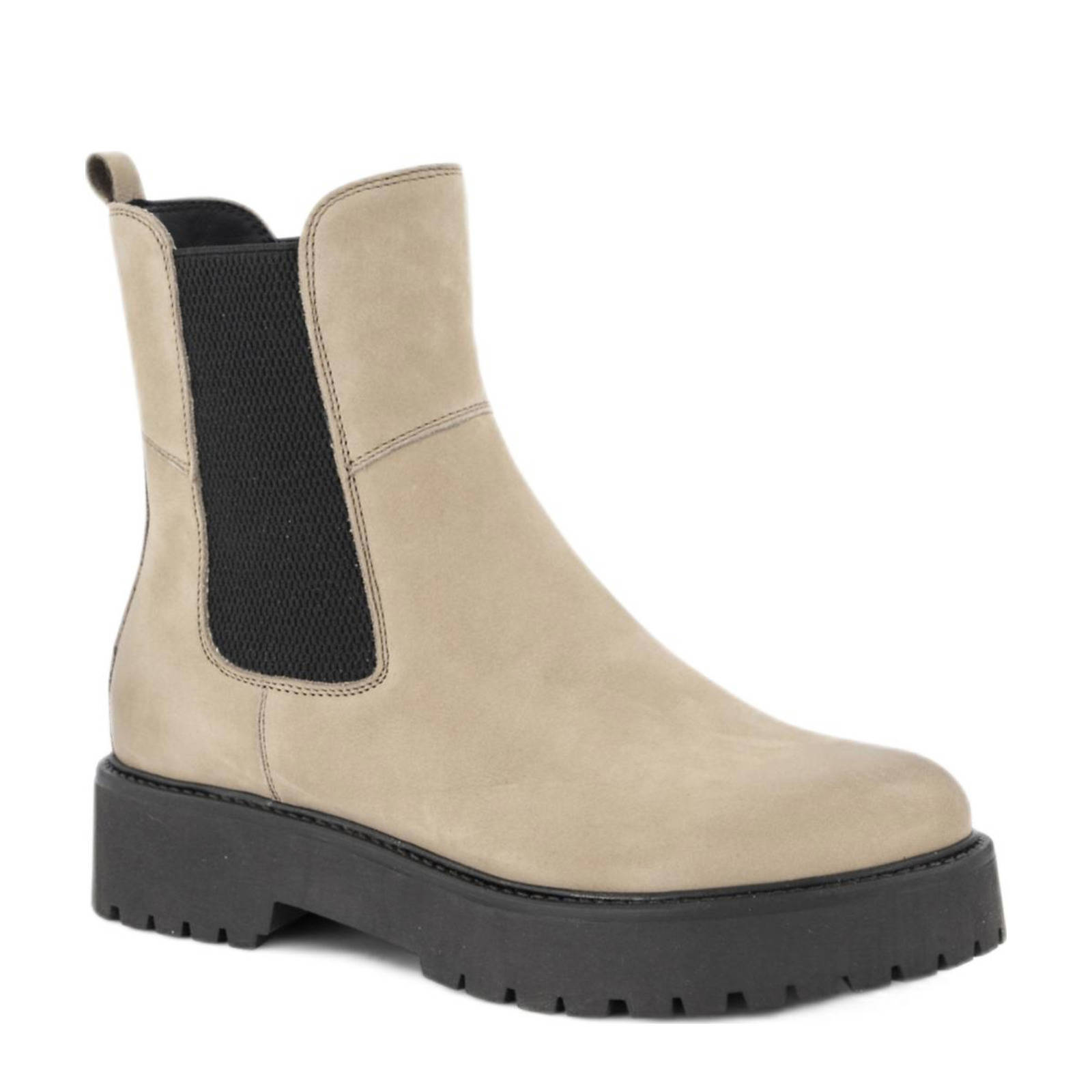 Oxmox nubuck chelsea boots beige | wehkamp