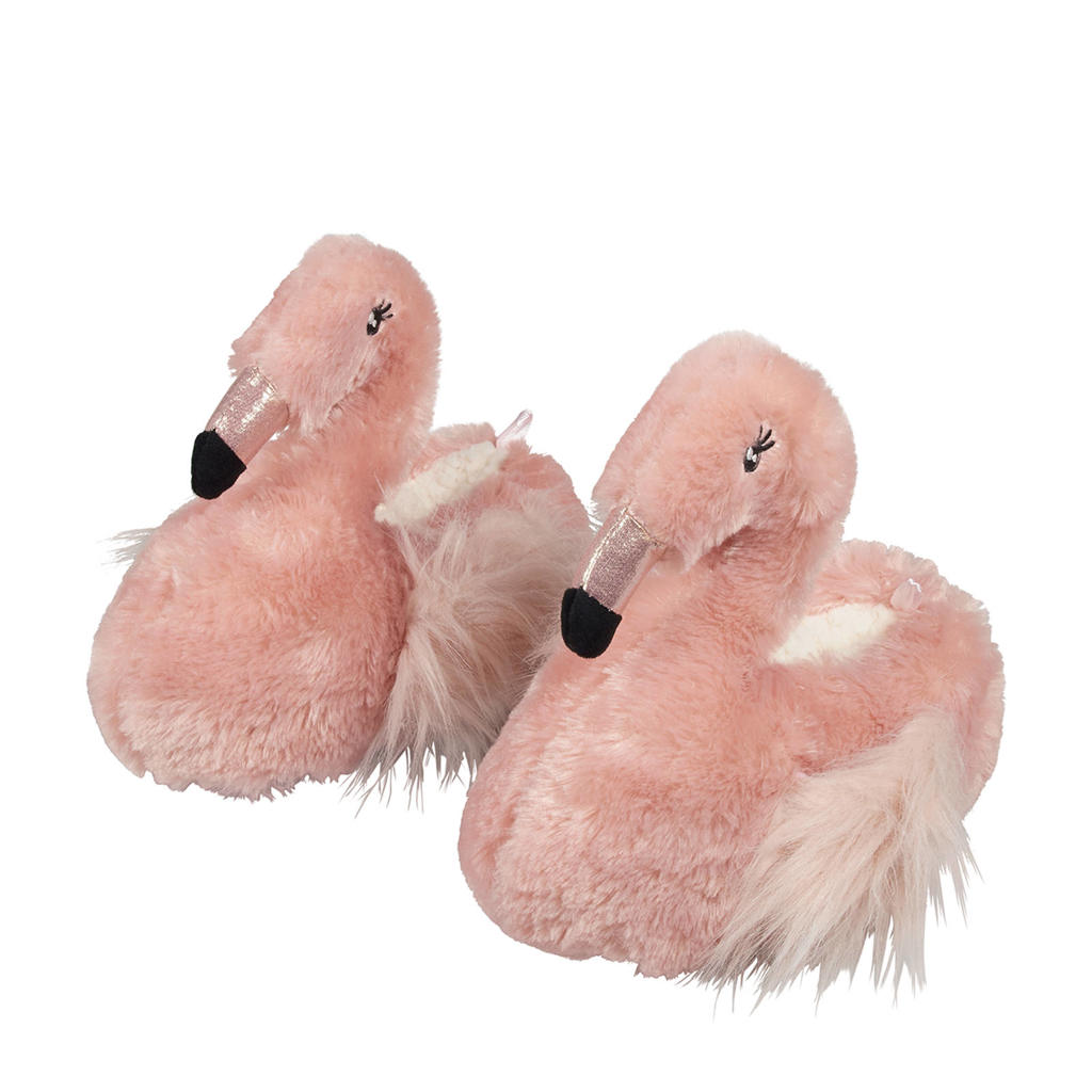 Apollo imitatiebont pantoffels Flamingo roze