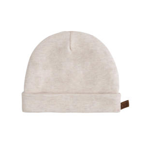 gebreid baby mutsje warm linen