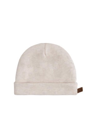 gebreid baby mutsje warm linen