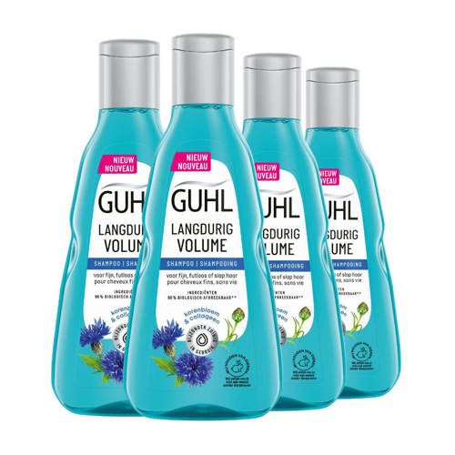 Guhl Langdurige Volume shampoo - 4 x 250 ml - voordeelverpakking