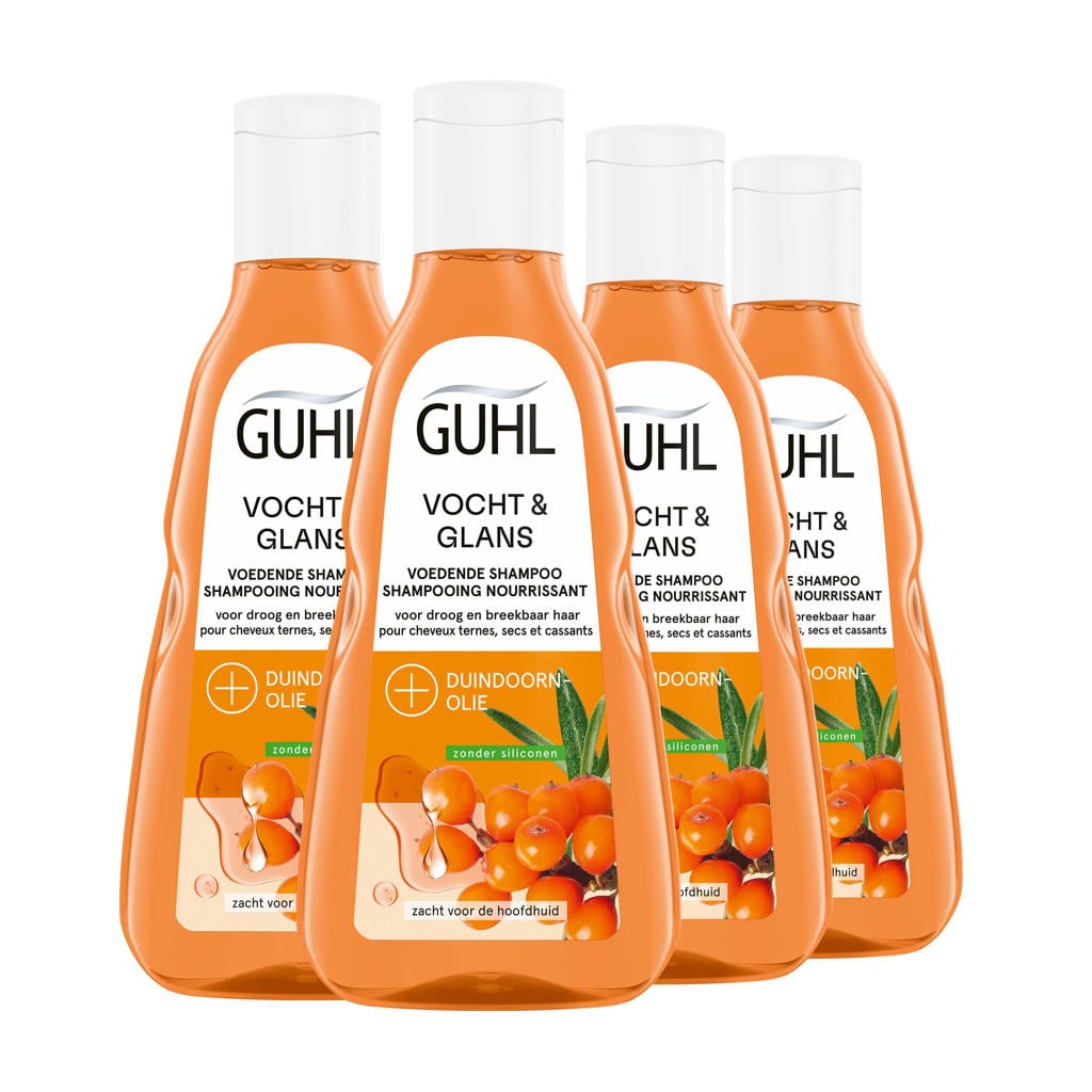 Guhl Vocht & Glans shampoo - 4 x 250 ml
