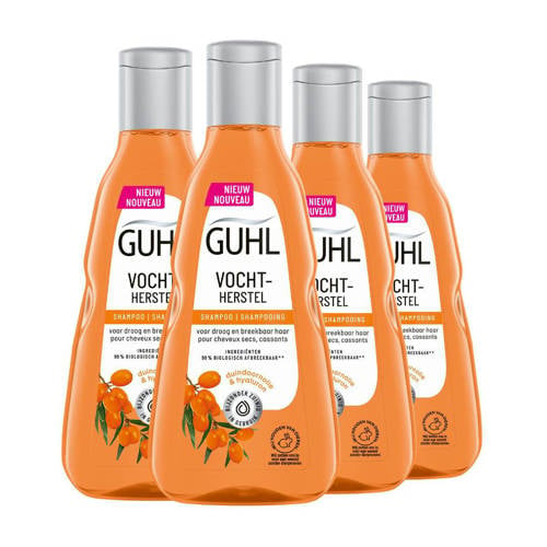 Guhl Vochtherstel shampoo - 4 x 250 ml - voordeelverpakking