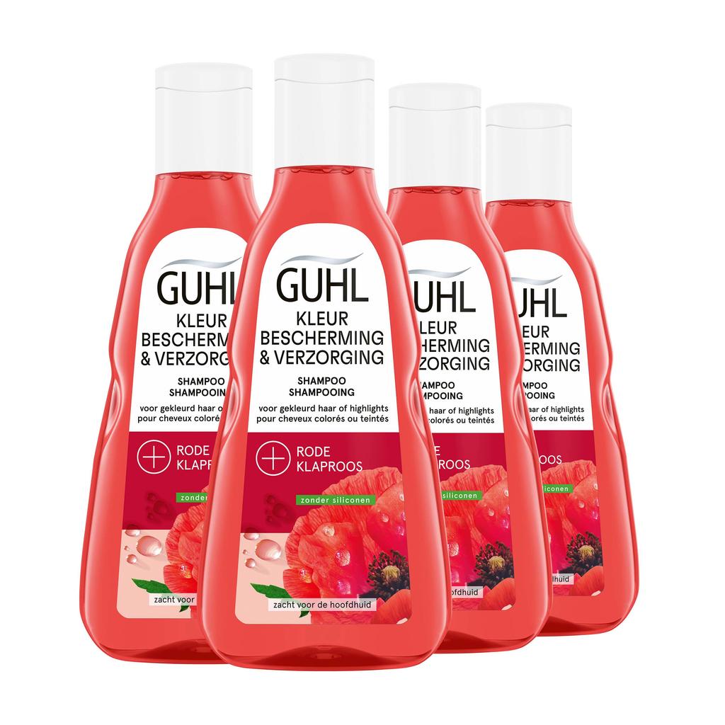Guhl Kleurbescherming & Verzorging shampoo - 4 x 250 ml
