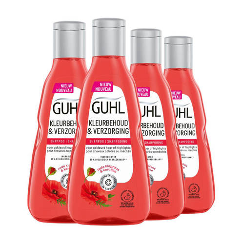 Guhl Kleurbehoud & Verzorging shampoo - 4 x 250 ml - voordeelverpakking