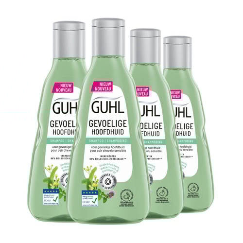 Wehkamp Guhl Gevoelige Hoofdhuid shampoo - 4 x 250 ml aanbieding