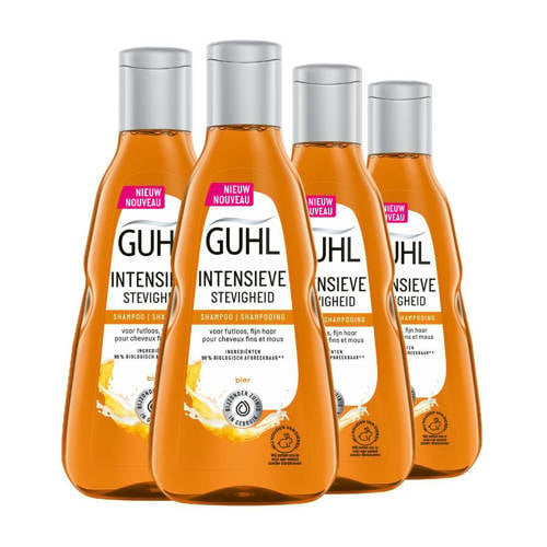 Wehkamp Guhl Intensieve Stevigheid shampoo - 4 x 250 ml - voordeelverpakking aanbieding
